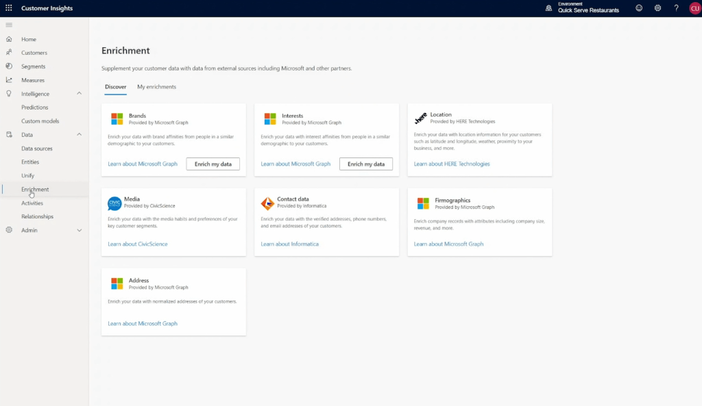 New enrichment sources